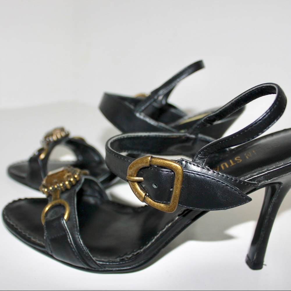 Colin Stewart Brass Jewel Black Sandal - Picture 5 of 6